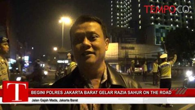 Polres Jakarta Barat Gelar Razia Sahur on The Road