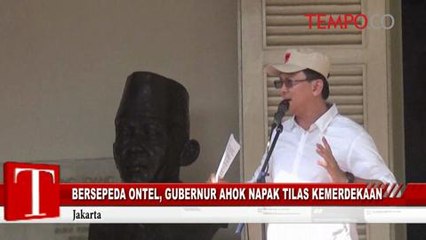 Bersepeda Ontel, Gubernur Ahok Napak Tilas Kemerdekaan
