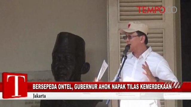 Bersepeda Ontel, Gubernur Ahok Napak Tilas Kemerdekaan