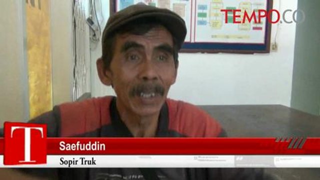 Sopir Hilang Kendali, Truk Seruduk Truk, Begini Akhirnya