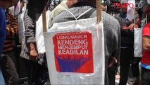 Ribuan Warga Demo Tolak Pabrik Semen di Pegunungan Kendeng