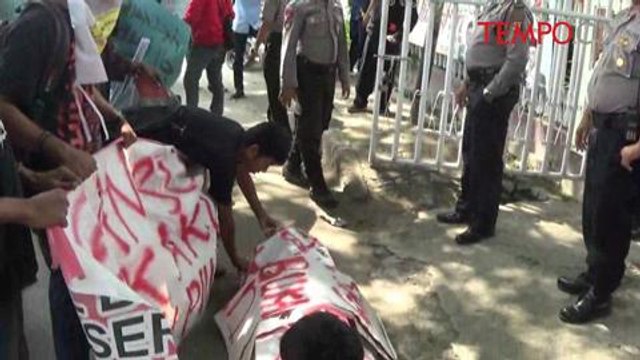 Demo Mahasiswa di Serang Ricuh, 5 Mahasiswa Ditangkap