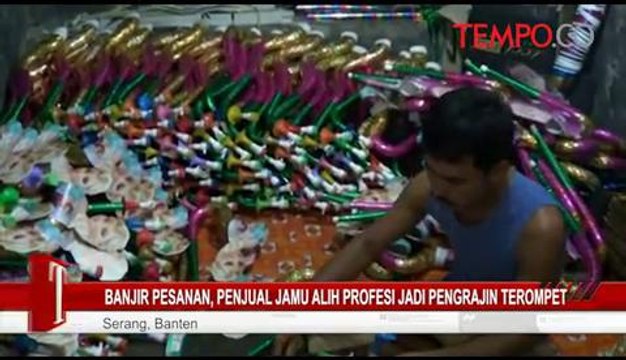 Banjir Pesanan, Penjual Jamu Alih Profesi Jadi Pengrajin Terompet