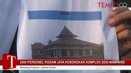 2.000 Personel Kodam Jaya Kosongkan Kompleks Zeni Mampang