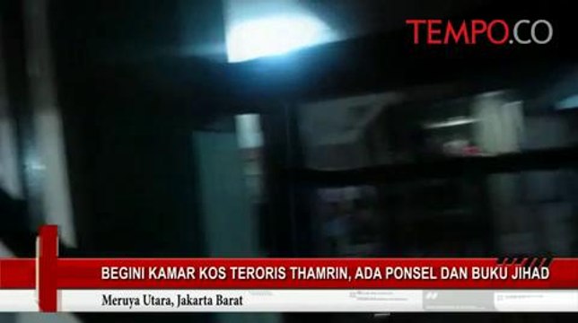 Begini Kamar Kos Teroris Thamrin, Ada Ponsel dan Buku Jihad