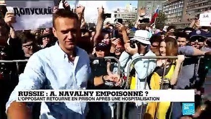 Скачать видео: L'opposant numéro 1 au Kremlin Alexeï Navalny retourne en prison après une hospitalisation