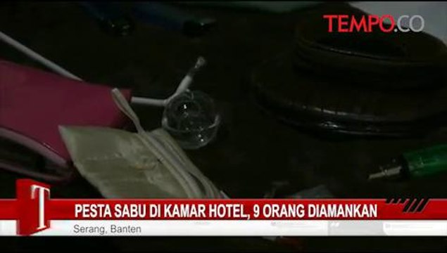 Pesta Sabu di Kamar Hotel, 9 Orang Diamankan