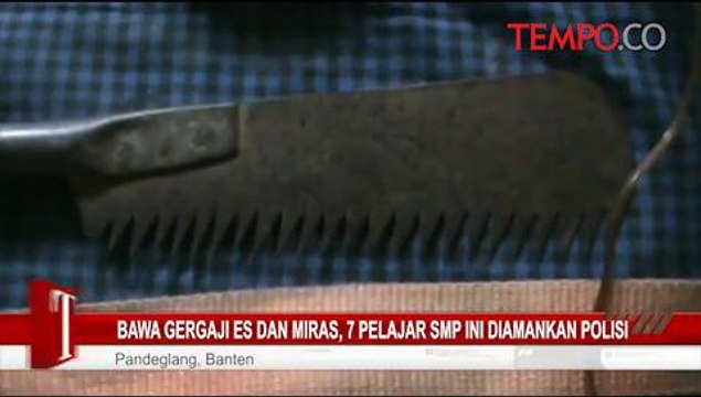 Bawa Gergaji Es dan Miras, 7 Pelajar SMP Ini Diamankan Polisi