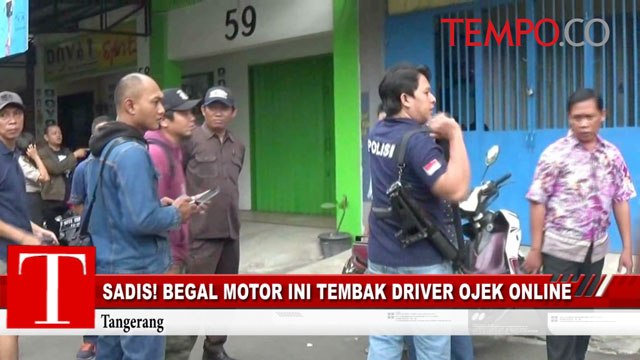 Sadis! Begal Motor Ini Tembak Driver Ojek Online