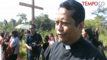 Peringati Paskah dengan Visualisasi Penyaliban Yesus di Lereng Merapi