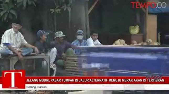 Jelang Mudik, Pasar Tumpah Di Jalur Alternatif Menuju Merak Akan Ditertibkan