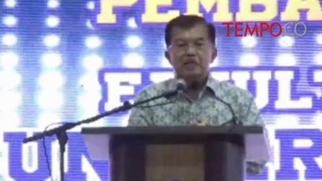 Ini Harapan Jusuf Kalla terhadap Calon Sarjana Kedokteran