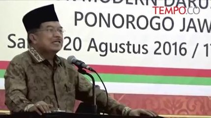 Kunjungi Pesantren Gontor, Wapres JK: Lembaga Pendidikan Harus Visioner