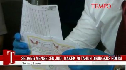Sedang Mengecer Judi, Kakek 70 Tahun Diringkus Polisi