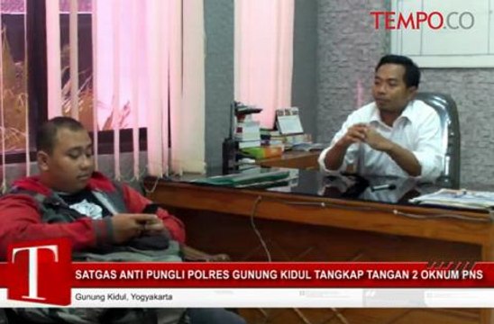 Satgas Antipungli Polres Gunung Kidul Tangkap Tangan 2 PNS