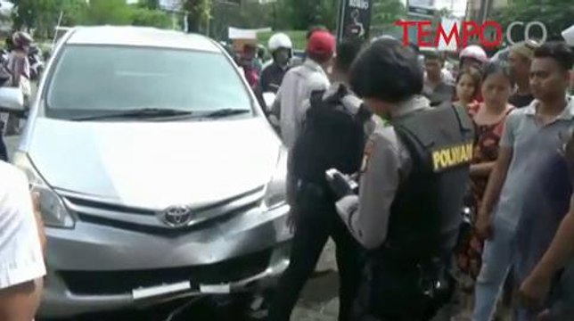 Hindari Pengawalan Menteri, Tabrakan Beruntun Serempet Motor