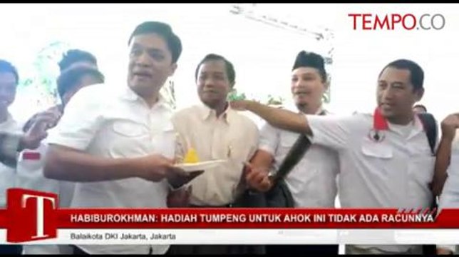 Habiburokhman: Hadiah Tumpeng Untuk Ahok Ini Tidak Ada Racunnya