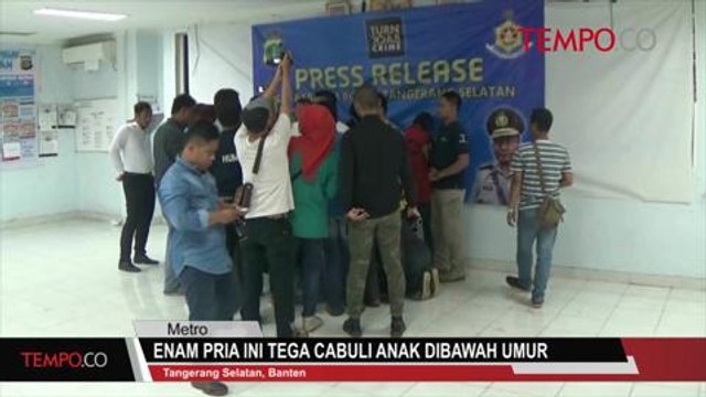Enam Pria Ini Tega Cabuli Anak Dibawah Umur