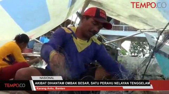 Akibat Dihantam Ombak Besar, Satu Perahu Nelayan Tenggelam