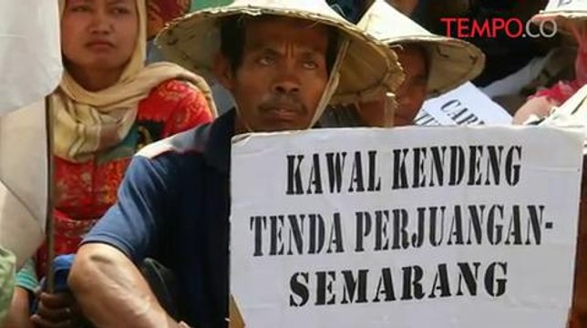 Warga Kendeng Desak Ganjar Pranowo Cabut Izin Pabrik Semen