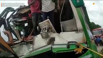 धमतरी में यात्री बसों की आमने-सामने टक्कर, चालक समेत 2 की मौत; 35 घायल