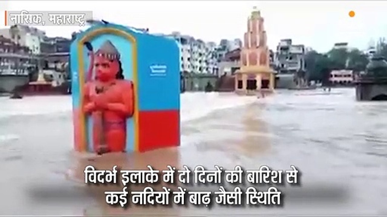 चंद्रपुर में नहर में आई बाढ़ के बाद 8 गायें पानी में बही, कैमरे में कैद हुई घटना