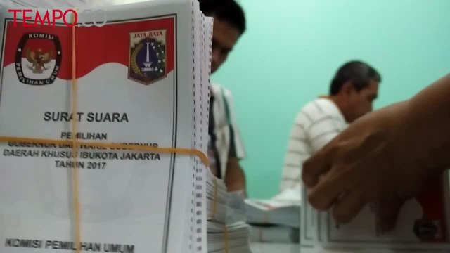 KPU Jakarta Pusat Lakukan Penyortiran Surat Suara Pilkada