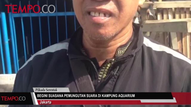 Begini Suasana Pemungutan Suara Pilkada DKI di Kampung Aquarium
