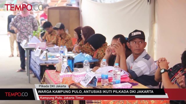 Suasana Coblosan Pilkada DKI di Kampung Pulo