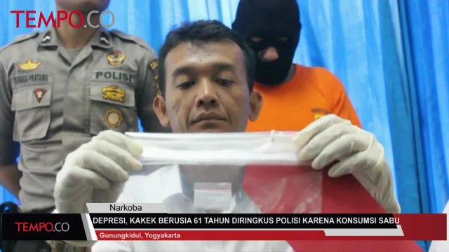Depresi, Kakek 61 Tahun Diringkus Polisi Karena Konsumsi Sabu
