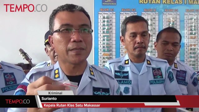 Petugas Rutan Sita Senjata Tajam dan Sabu di Dalam Popok