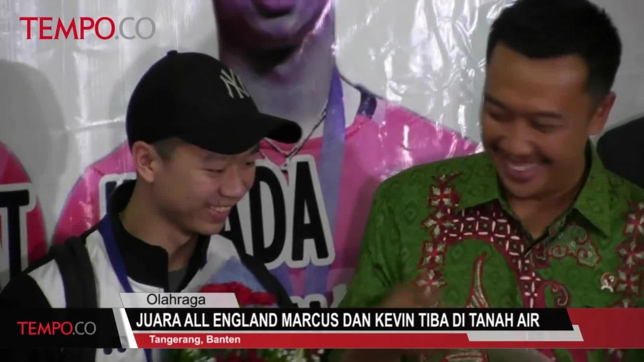 Juara All England Marcus dan Kevin Tiba di Tanah Air
