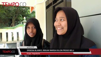 Tidak Tersedia Blanko, Ribuan Warga Kulon Progo Belum Dapatkan E-KTP