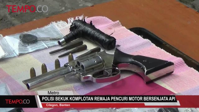 Polisi Bekuk Komplotan Remaja Pencuri Motor Bersenjata Api