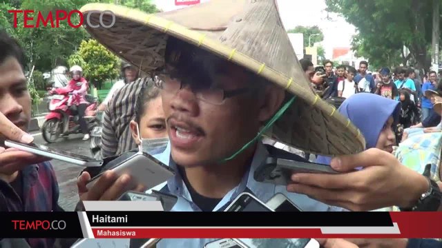 Aksi Solidaritas Petani Kendeng Mahasiswa IAIN Serang Cor Kaki