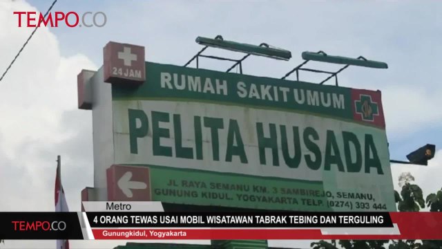 4 Orang Tewas Usai Mobil Wisatawan Tabrak Tebing dan Terguling