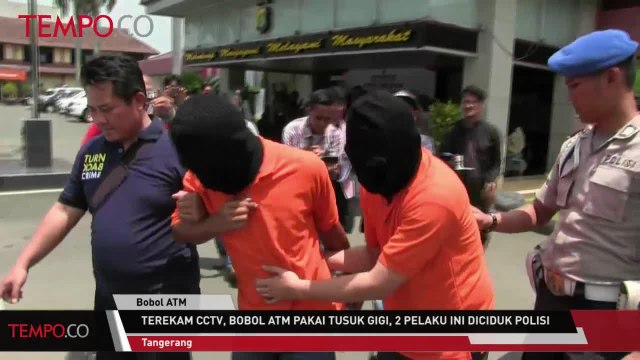 Terekam CCTV, Bobol ATM Pakai Tusuk Gigi, 2 Pelaku Diciduk Polisi