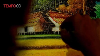 Terhimpit Bahan Baku, Lukisan Kampung Jelekong Tetap Bertahan