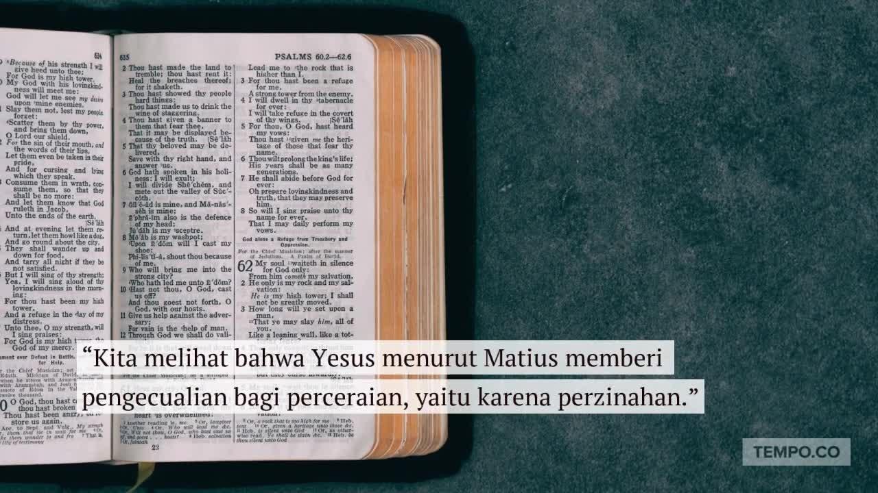 Kata Pendeta Kristen Soal Perceraian