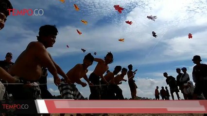 Kemeriahan Atraksi Festival Layang-layang Tradisional di Bali