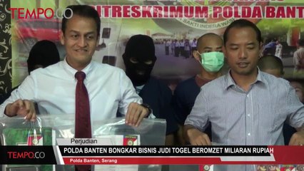 Polda Banten Bongkas Bisnis Judi Togel Beromzet Milyaran Rupiah