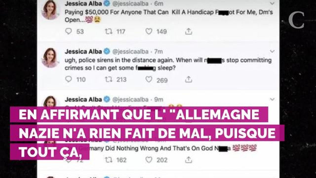Jessica Alba victime d'un piratage : des tweets homophobes et...