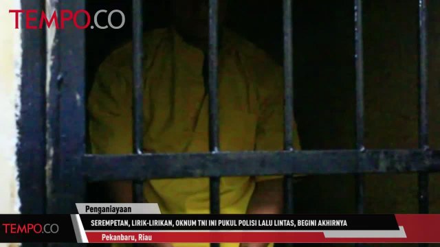 Serempetan, Lirik-lirikan, Oknum TNI Ini Pukul Polisi, Begini Akhirnya