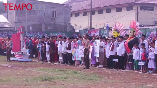 Upacara 17 Agustus: Kelurahan Ini Tampilkan Ondel-Ondel dan Libatkan Ribuan Peserta