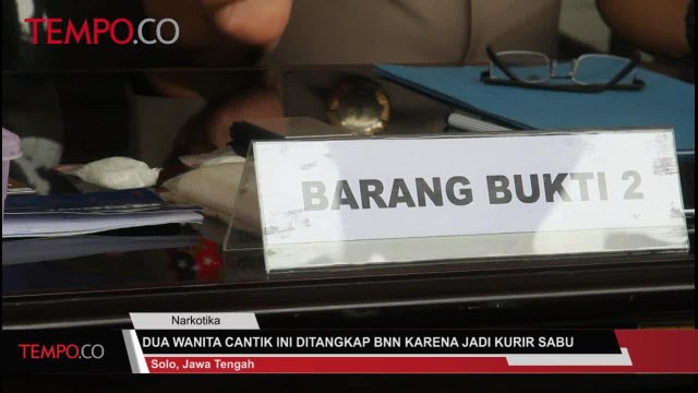 Dua Wanita Cantik Ini DItangkap Karena Jadi Kurir Sabu