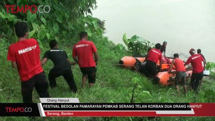 Festival Bedolan Pamarayan Pemkab Serang Telan Korban Dua Orang Hanyut
