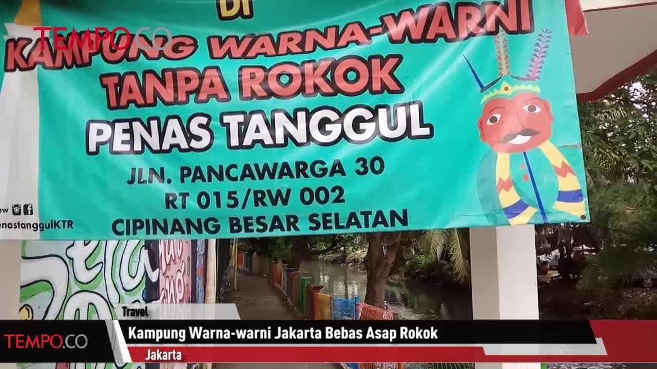 Kampung Warna-warni bebas Asap Rokok di Jakarta