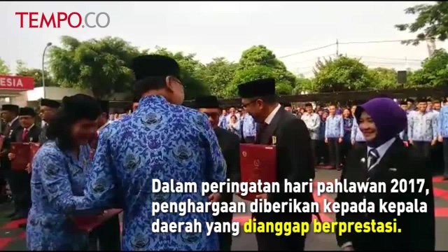 Hari Pahlawan, Pemerintah Beri 15 Kepala Daerah Ini Penghargaan