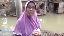 Belum Terima Ganti Rugi Warga Bertahan di Kampung yang Banjir