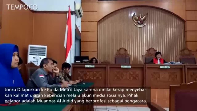 Praperadilan Jonru Ginting Ditolak